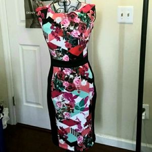 Bisou Bisou spring 2015 Floral Bandage Dress